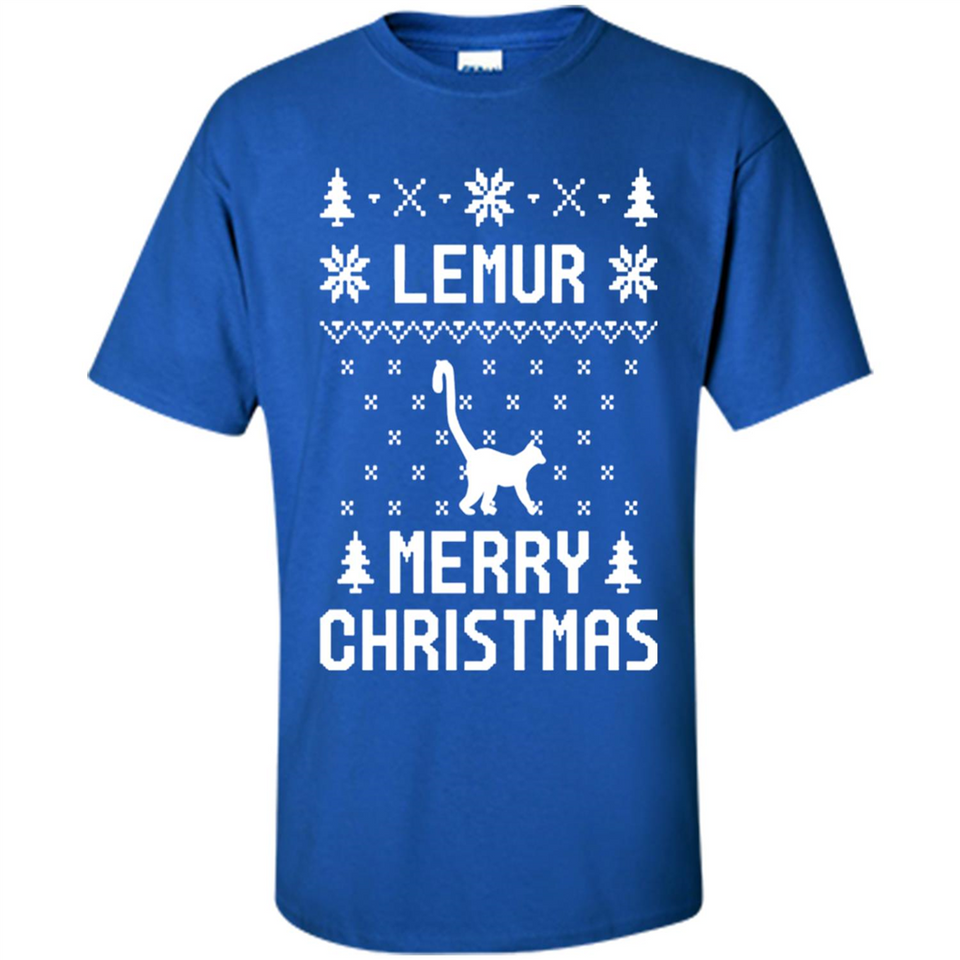 Vintage Tee For Women Men Graphic Shirts Lemur Ugly Christmas Sweater - Shirt