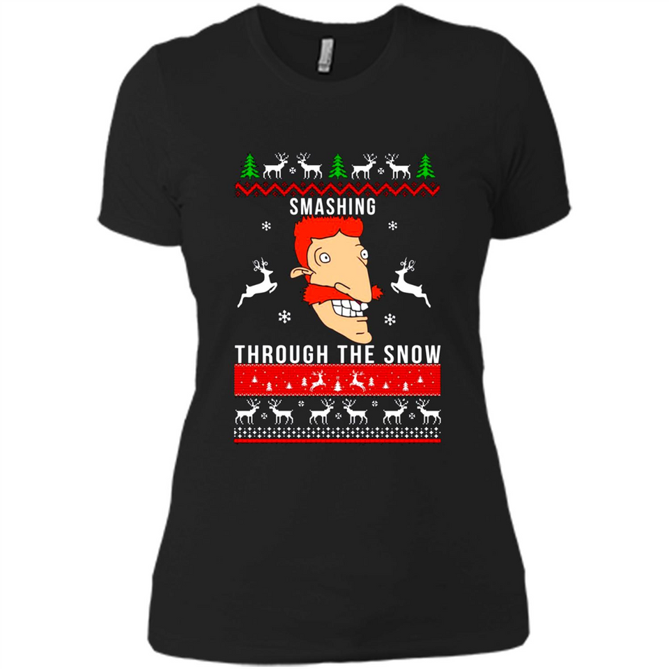 Nigel Thornberry Smashing through the snow Christmas sweatshirt PINGPONG