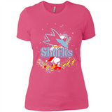Snoopy Christmas San Jose Sharks - Ladies' Boyfriend T-Shirt