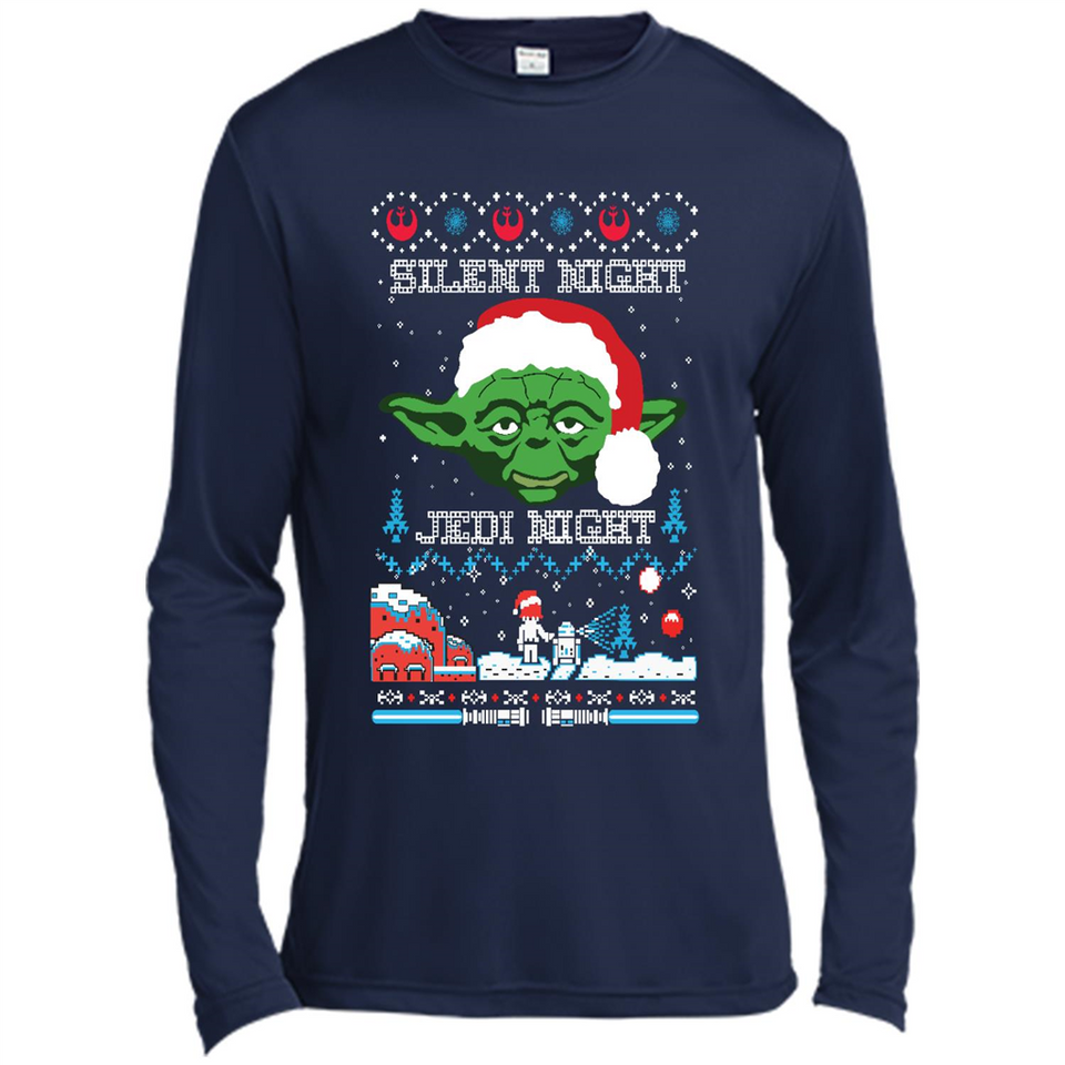 YODA SILENT NIGHT JEDI NIGHT CHRISTMAS UGLY SWEATER