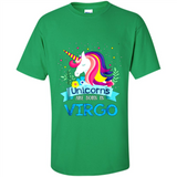 Unicorns are born in Virgo Birthday Rainbow Gift Ladies Custom