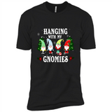 Christmas Garden Gnome Hanging With My Gnomies Shirt Sweater - Premium Short Sleeve T-Shirt