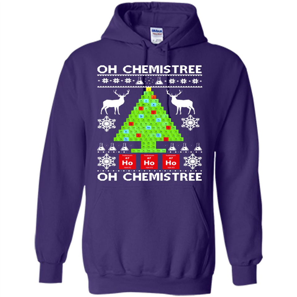 Oh Chemistree, Oh Chemistree Christmas Ugly Sweater - Hoodie