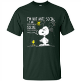 Snoopy I'm Not Anti-Social I Am Selectively Social