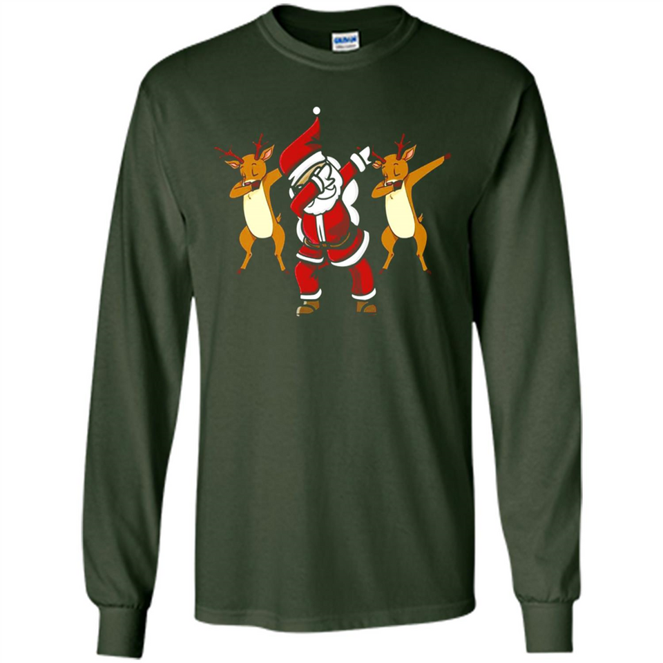 Dabbing Santa - Funny Santa Claus Christmas Dab - Long Sleeve T-Shirt