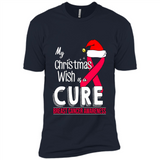 My Christmas Wish Is A Cure Breast Cancer Awareness sweater PINGPONG