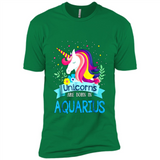 Unicorns are born in Aquarius Birthday Rainbow Gift Custom Ultra Cotton