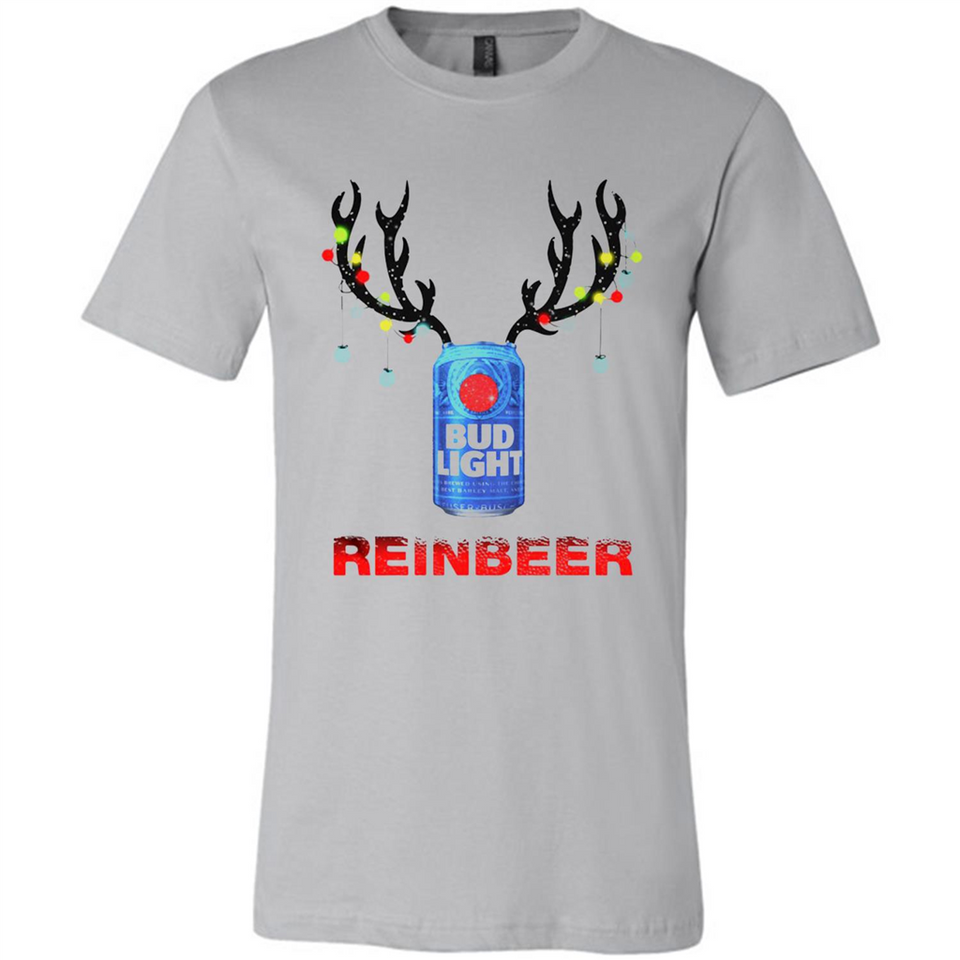 Bud light reinbeer Christmas - Canvas Unisex T-Shirt