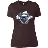 Vancouver Canucks And Superman Fans - Ladies' Boyfriend T-Shirt