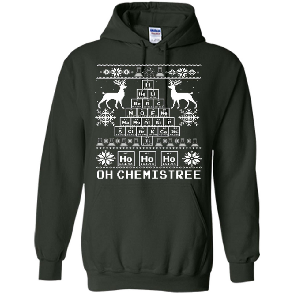 Oh Chemistry Tree Ugly Christmas Sweater - Hoodie