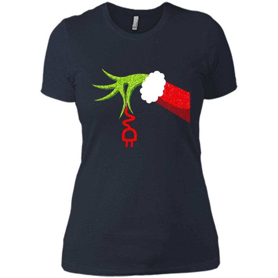 Funny Grinch Hand Holding Electrician Ornament Christmas PING PONG