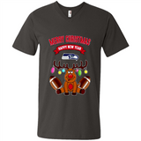Seattle Seahawks NFL Reindeer Funny Merry Christmas And Happy New Year