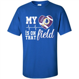 Washington Redskins Football My Heart is on that Field - Shirt
