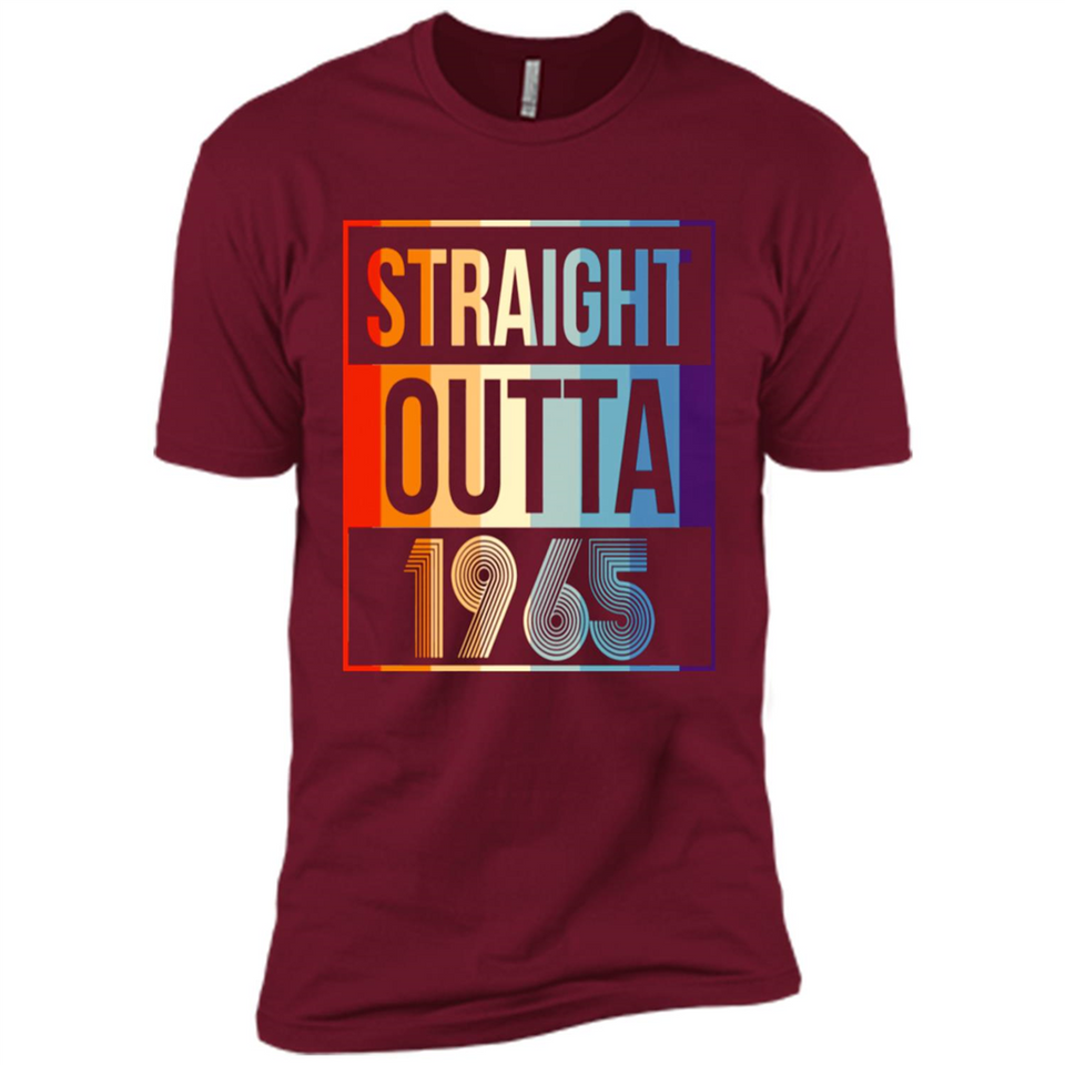 Retro Straight Outta 1965 53 Years Old - Premium Short Sleeve T-Shirt