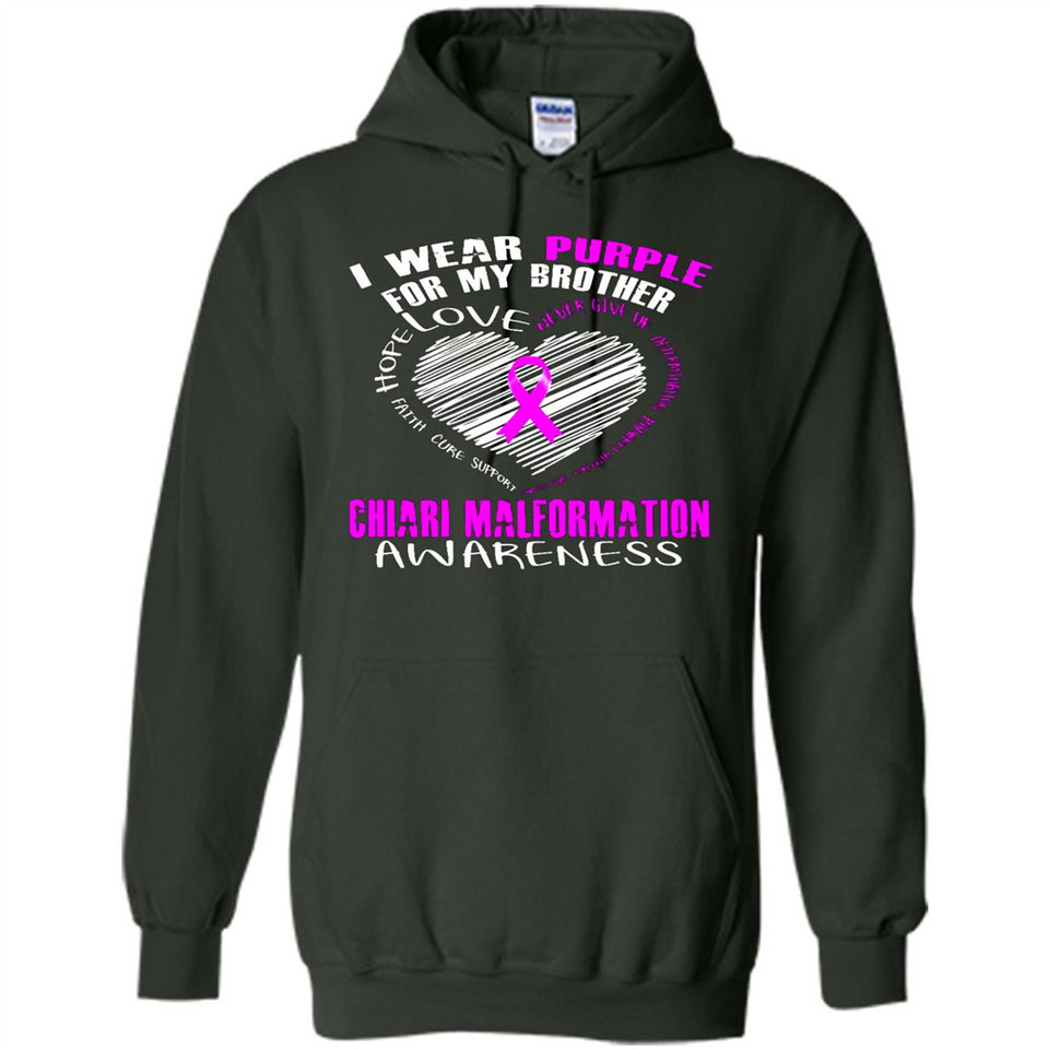 I Wear Purple For My Brother Chiari Malformation - Hoodie
