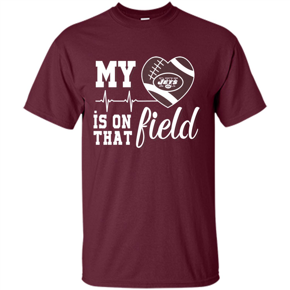 New York Jets Football My Heart is on that Field - Shirt
