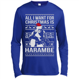 All I Want For Christmas Is Harambe Christmas - Canvas Long Sleeve T-Shirt