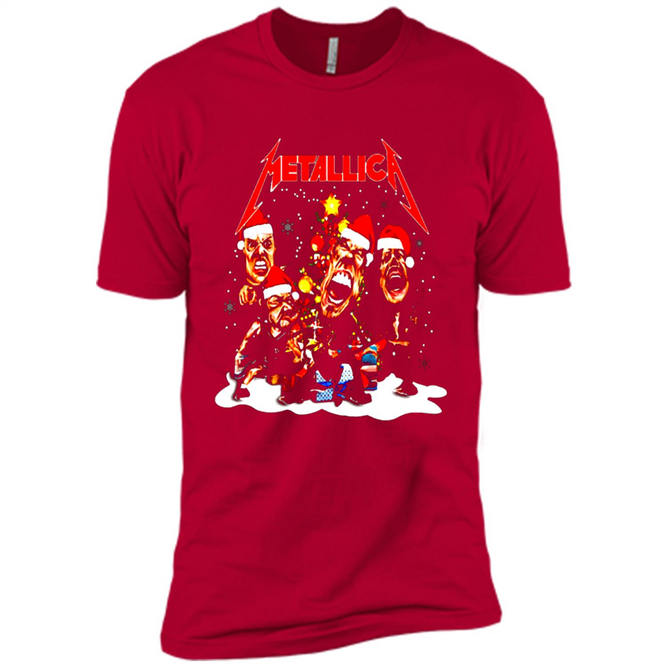 Metallica christmas sweatshirt hoodie long PINGPONG - Premium Short Sleeve T-Shirt