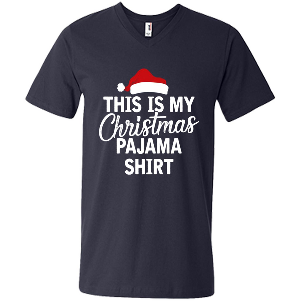 This Is My Christmas Pajama Family Matching - Men's V-Neck