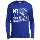 New York Jets Football My Heart is on that Field - Canvas Long Sleeve T-Shirt