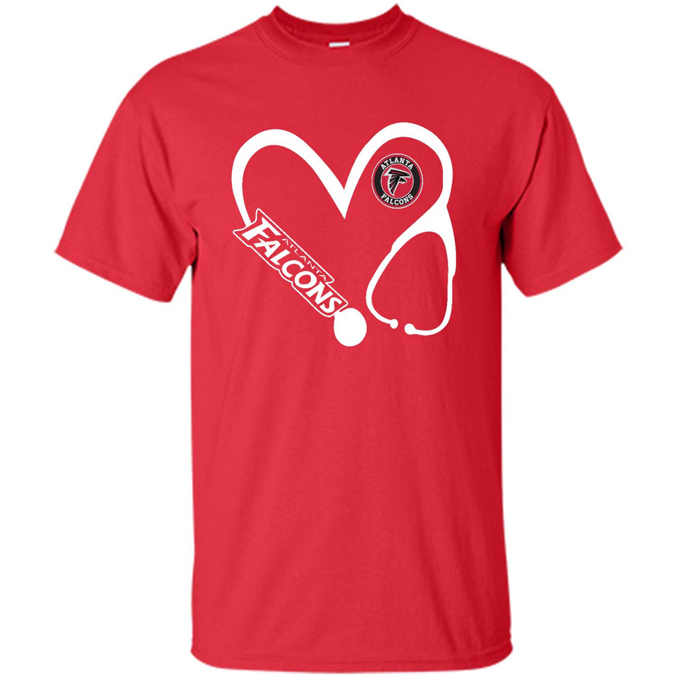 Stethoscope Heart Love Atlanta Falcons For Football Lovers