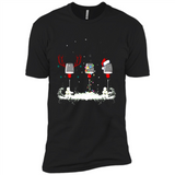 Christmas Red Wine - Merry Xmas T-Shirt - Premium Short Sleeve T-Shirt