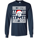 Fabulous Make Christmas Great Again Trump Ugly Christmas - Long Sleeve T-Shirt