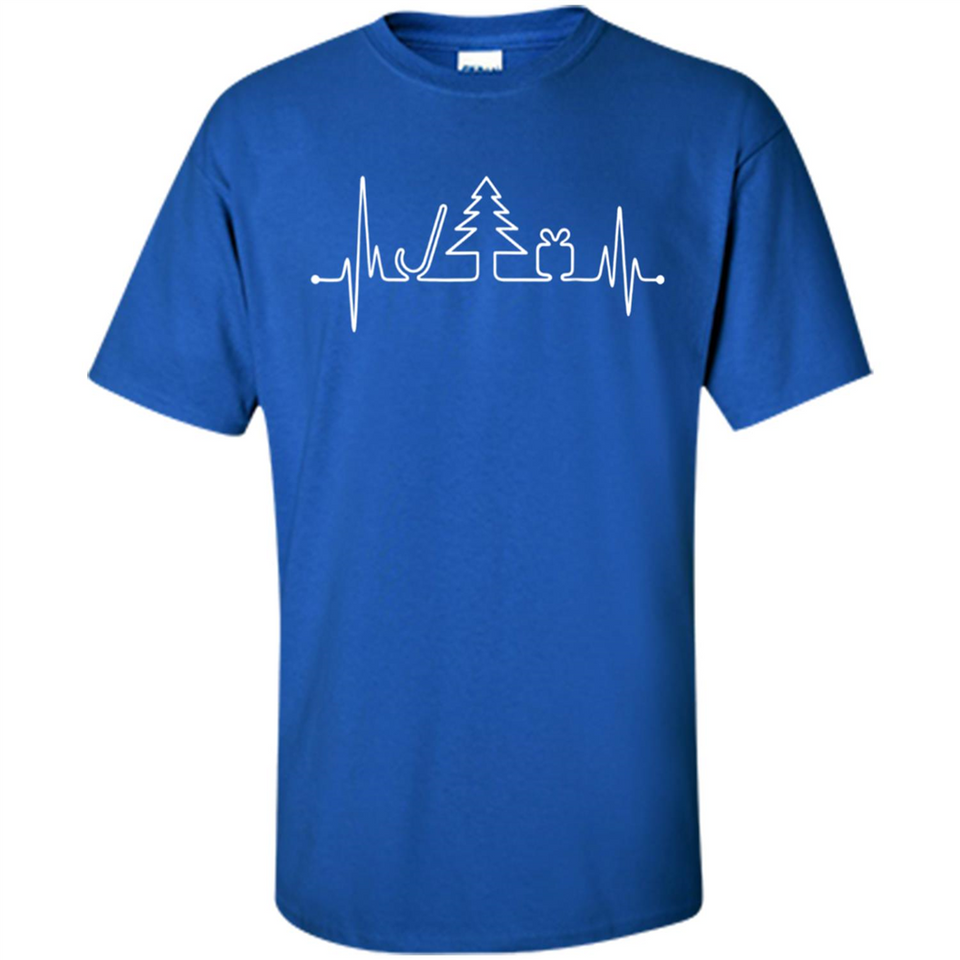 Heartbeat Christmas Tree T-shirt Funny Xmas Costume