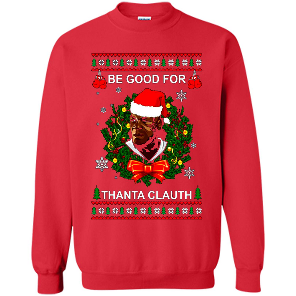 Mike Tyson Thanta Clauth Santa Claus Christmas sweater PINGPONG