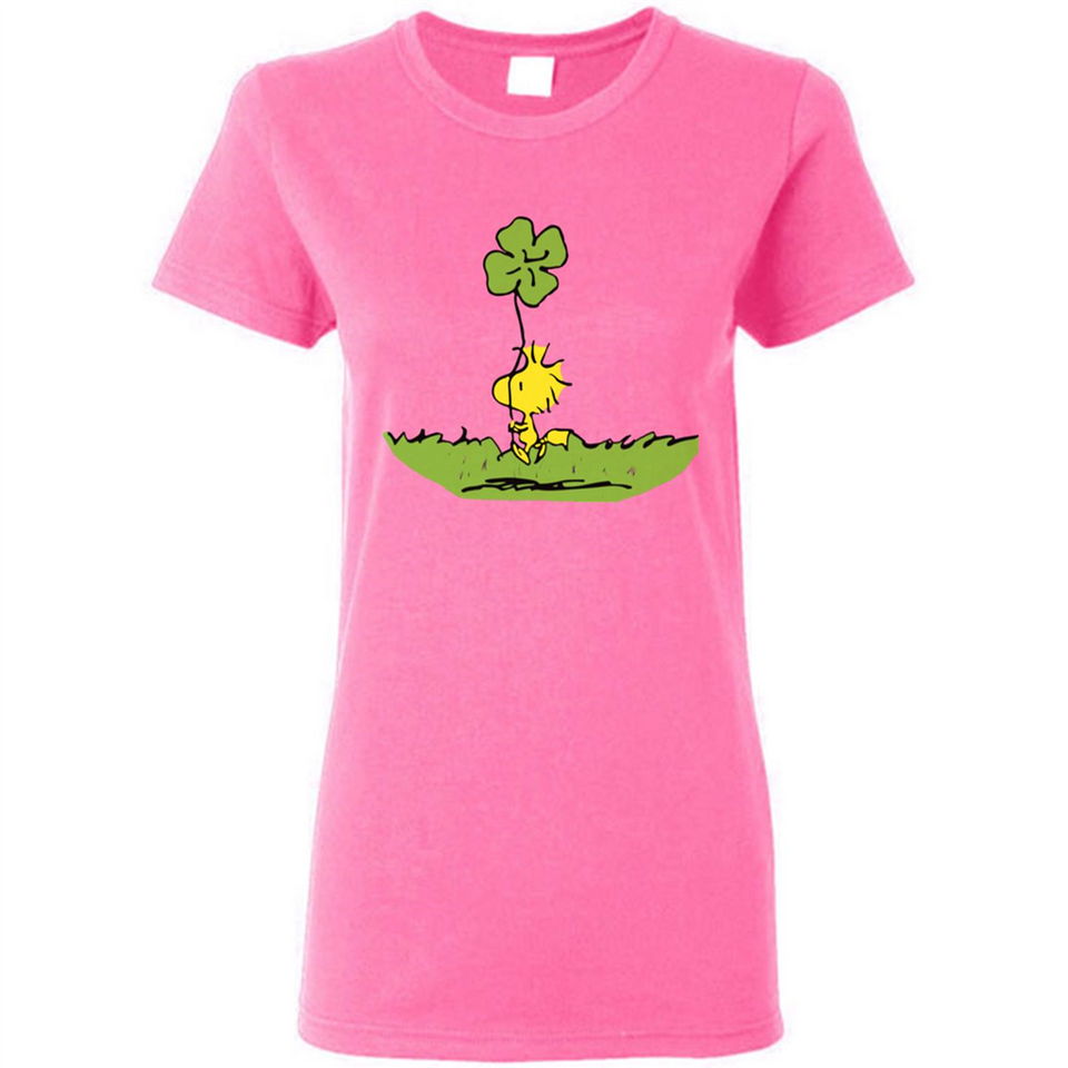 Snoopy Woodstock Shamrock - Ladies Short-Sleeve