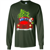 Vintage Santa red Truck Christmas Tree PINGPONG