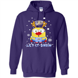 Minion Anaheim Ducks Ugly Christmas Sweater Let it Snow - Hoodie