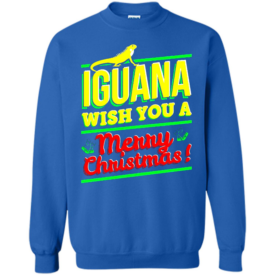 Iguana Wish You A Merry Christmas Animal - Sweatshirt