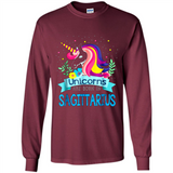 Unicorns are born in Sagittarius Birthday Rainbow Custom Ultra Cotton