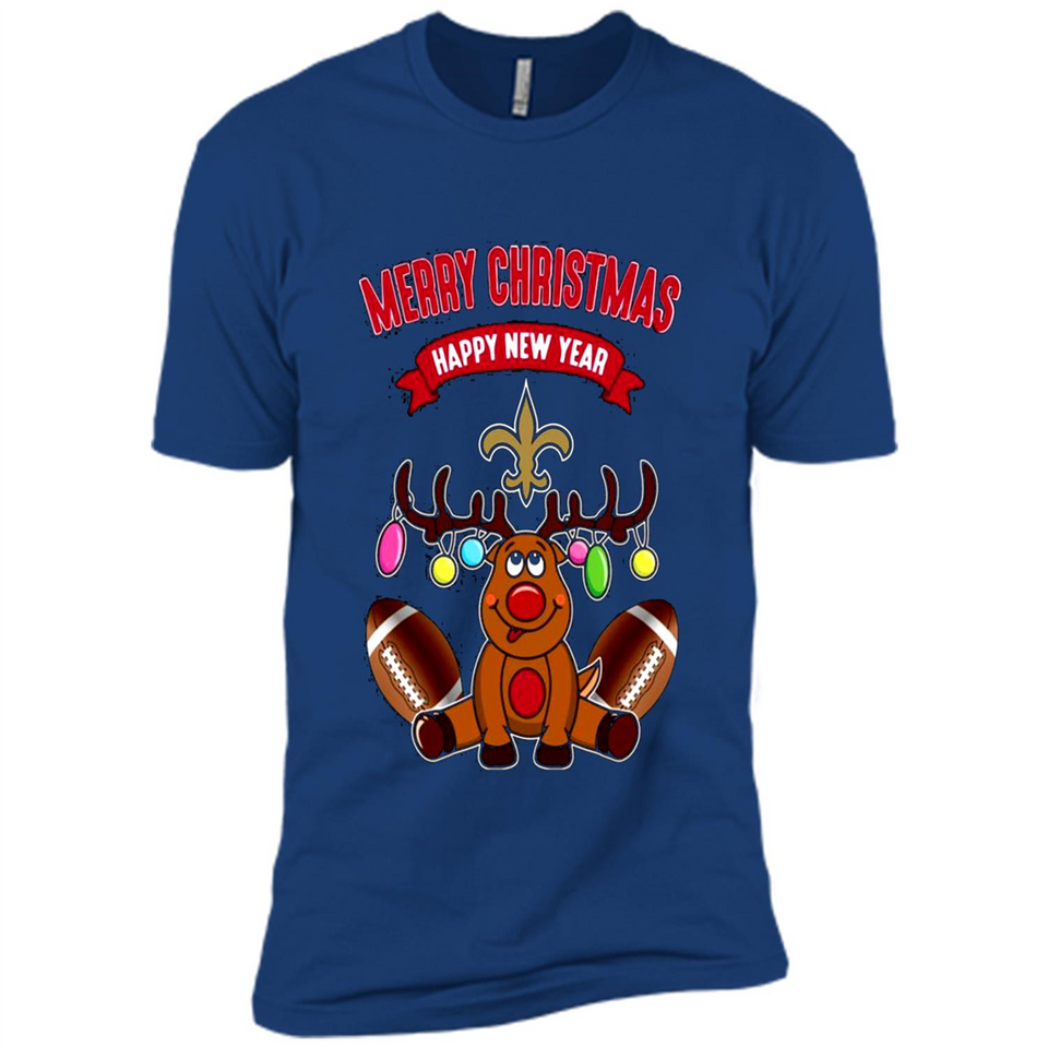 New Orleans Saints NFL Reindeer Funny Merry Christmas And Happy New Year