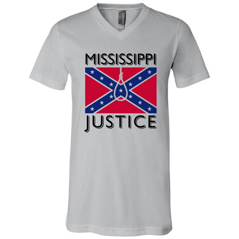 Mississippi Justice - Canvas Unisex V-Neck