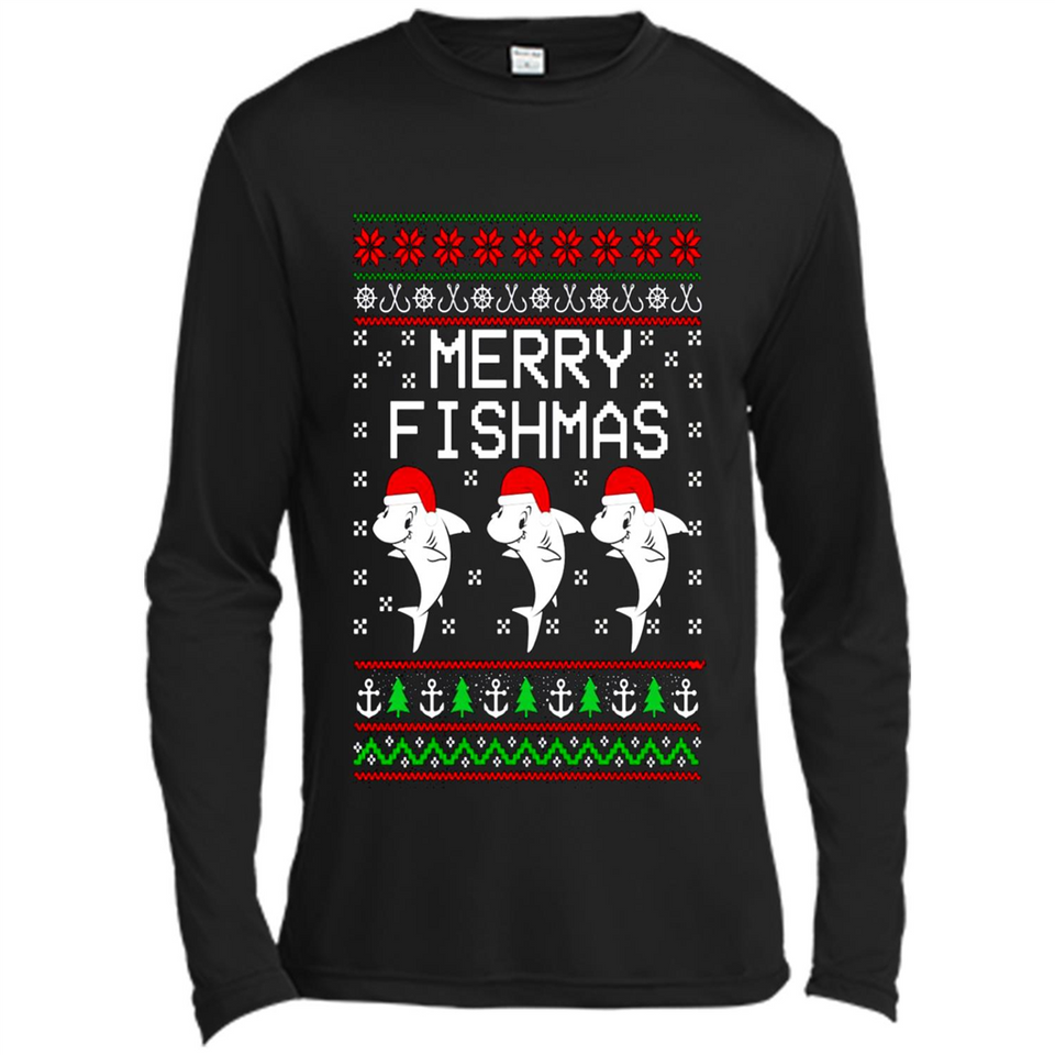 Merry Fishmas Christmas sweatshirt PINGPONG