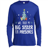 Will Trade My Big Sister For Presents Christmas - Canvas Long Sleeve T-Shirt