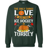 The Only Thing I Love More Than Ice Hockey Is Turkey - Sweatshirt