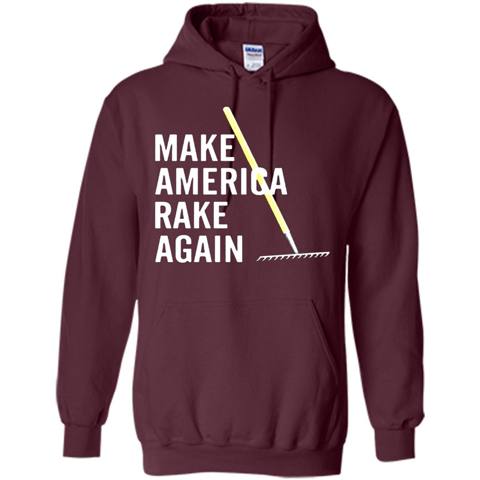 Make America Rake Again California Fires Paradise Youth T-Shirt PINGPONG - Hoodie