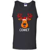 Comet Santa Claus Funny Xmas Holiday T-Shirt - Tank Top