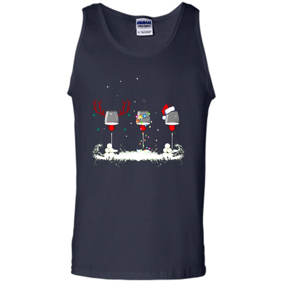 Christmas Red Wine - Merry Xmas T-Shirt - Tank Top