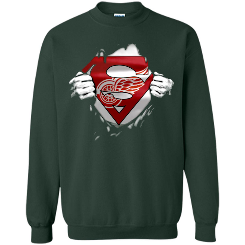 Detroit Red Wings And Superman Fans - Sweatshirt