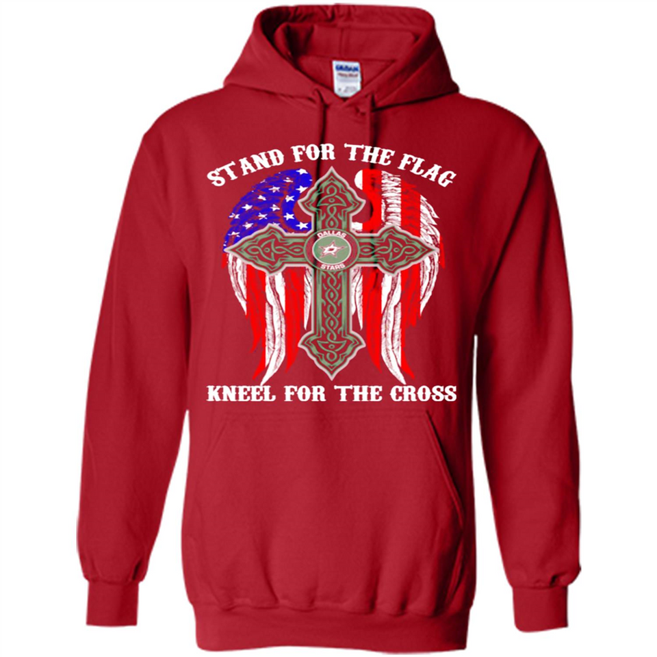 Dallas Stars - stand for the flag kneel for the cross