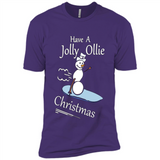 Snowman Snowboarder Tshirt Have Jolly Ollie Christmas
