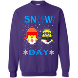 Snow Day Shirt For Houston Rockets Vs Minion Fans pingpong