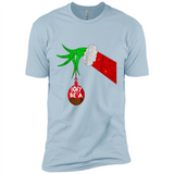 GRINCH HAND HOLDING CHRISTMAS ORNAMENT - DON'T BE A GRINCH PINGPONG