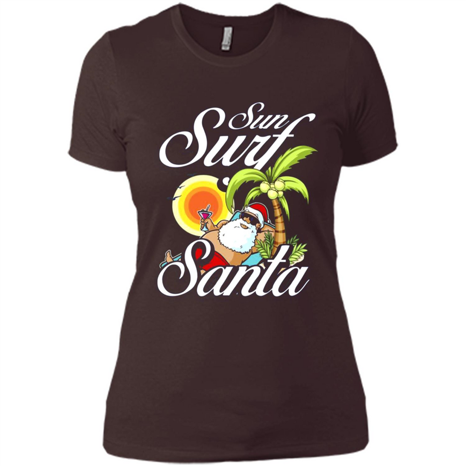 Sun Surf Santa - Ladies' Boyfriend T-Shirt