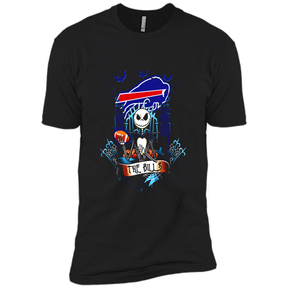 Buffalo Bills Halloween The Nightmare Before Christmas - Premium Short Sleeve T-Shirt