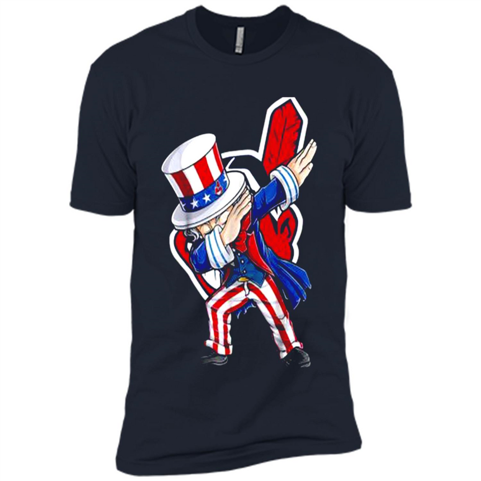 MLB CLEVELAND INDIANS UNCLE SAM DABBING INDEPENDENCE DAY
